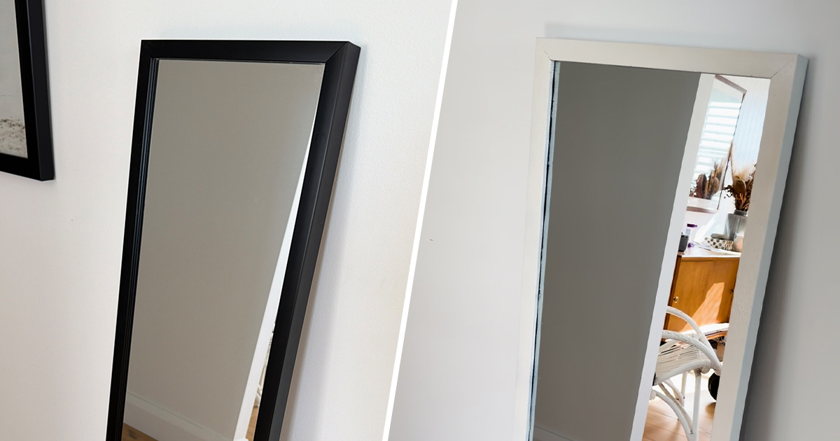 Upcycle An Old Mirror With Dulux Spray Effect Granite